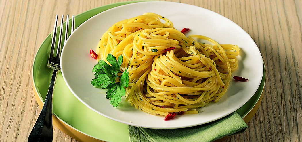 Capellini al oglio