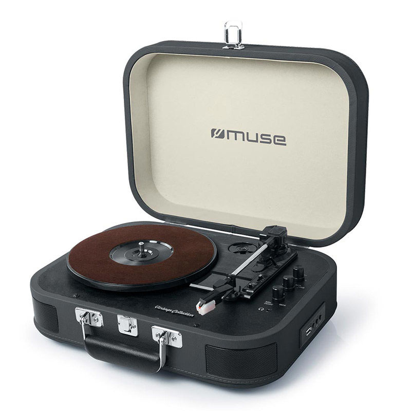 Record player Bluetooth MT-201DG MUSE with Usb Black