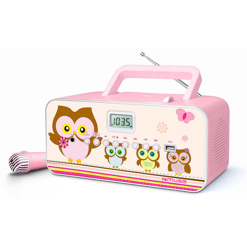 Ραδιόφωνο Cd-Player M-29KP MUSE με μικρόφωνο μπαταρίας-ρεύματος ψηφιακό