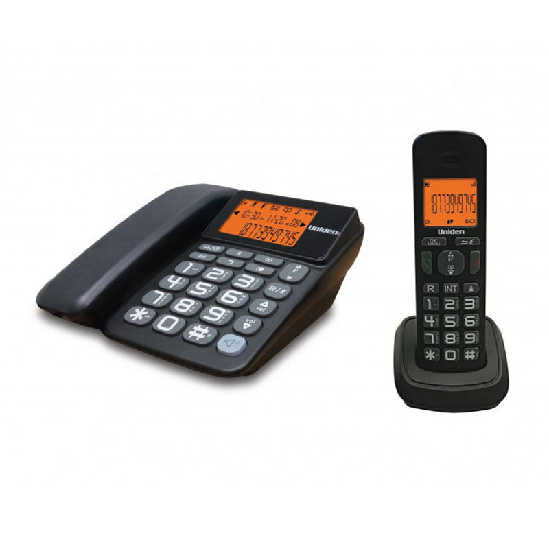 Wireless phone COMBO UNIDEN AT-4503 Black