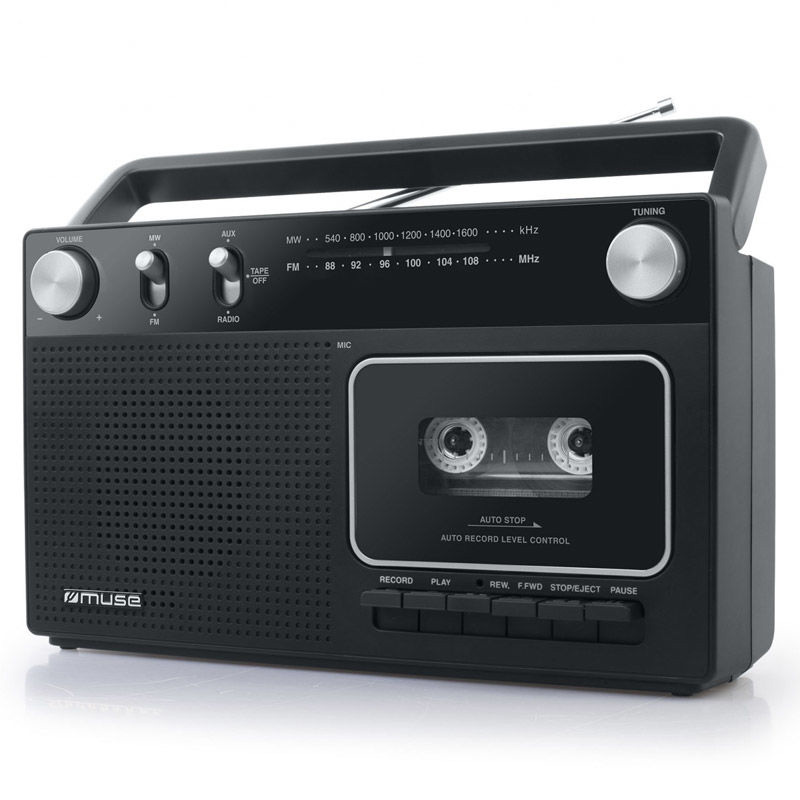 Radio cassette player MD-152RC MUSE Battery-electric