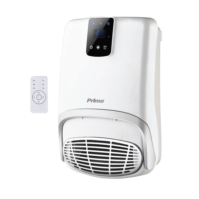 Bathroom heater wall mounted PRBH-81004 Primo with remote control White-Silver 2000W