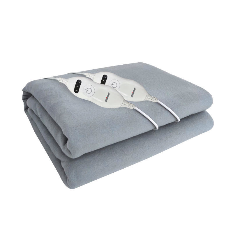 Electric bed cover PREB-81097 Primo Double 160x140 cm 2 controls 60W Fleece Grey