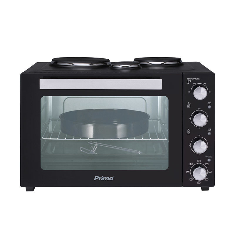 Electric countertop oven with 3 hobs PREO-40253 Primo 50L with air Black