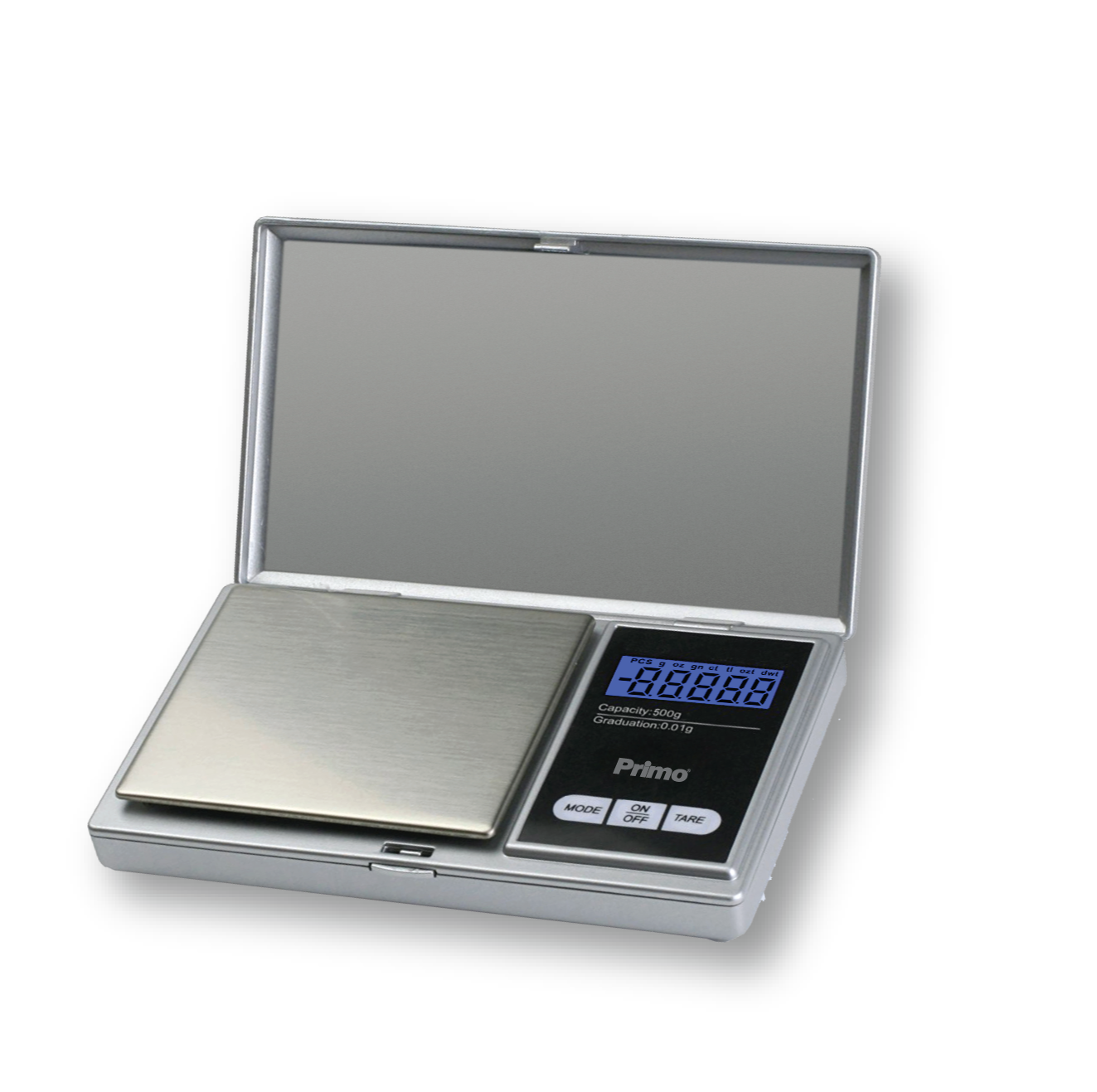 Precision kitchen scale PRJS-40335 Primo digital 500g-0.01g illuminated screen Silver