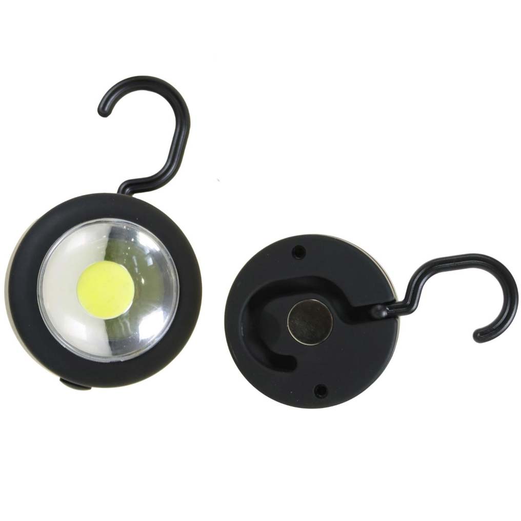 Στρογγυλό LED gel φως με μαγνήτη στήριξης μαύρο 7,1x7,1x3,75 εκ. 085041