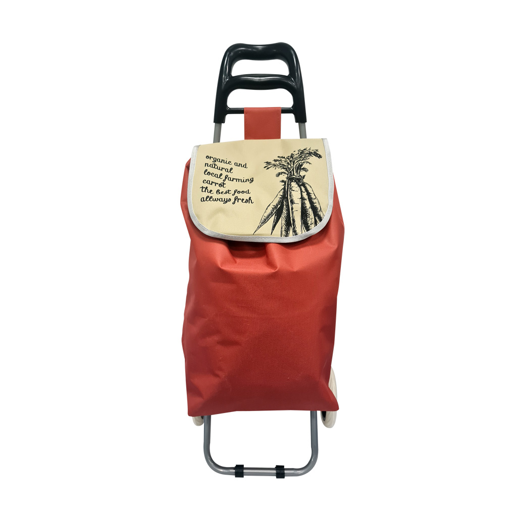 Καρότσι για ψώνια Carrot Κεραμιδί 50x20x95 εκ. 33lt TNS 09-950-0580