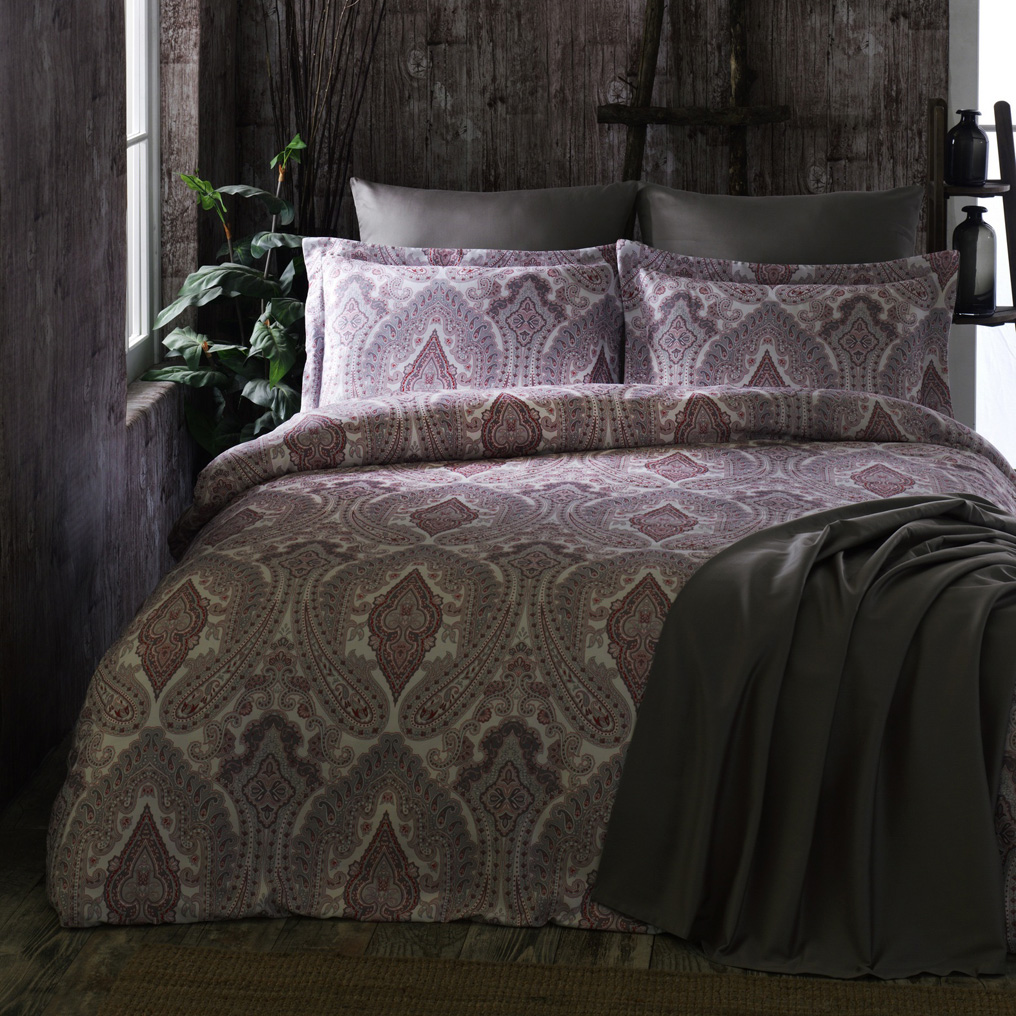 Σετ παπλωματοθήκη Sarayli 100% Βαμβάκι +Σεντόνι+2 Μαξιλαροθήκεs