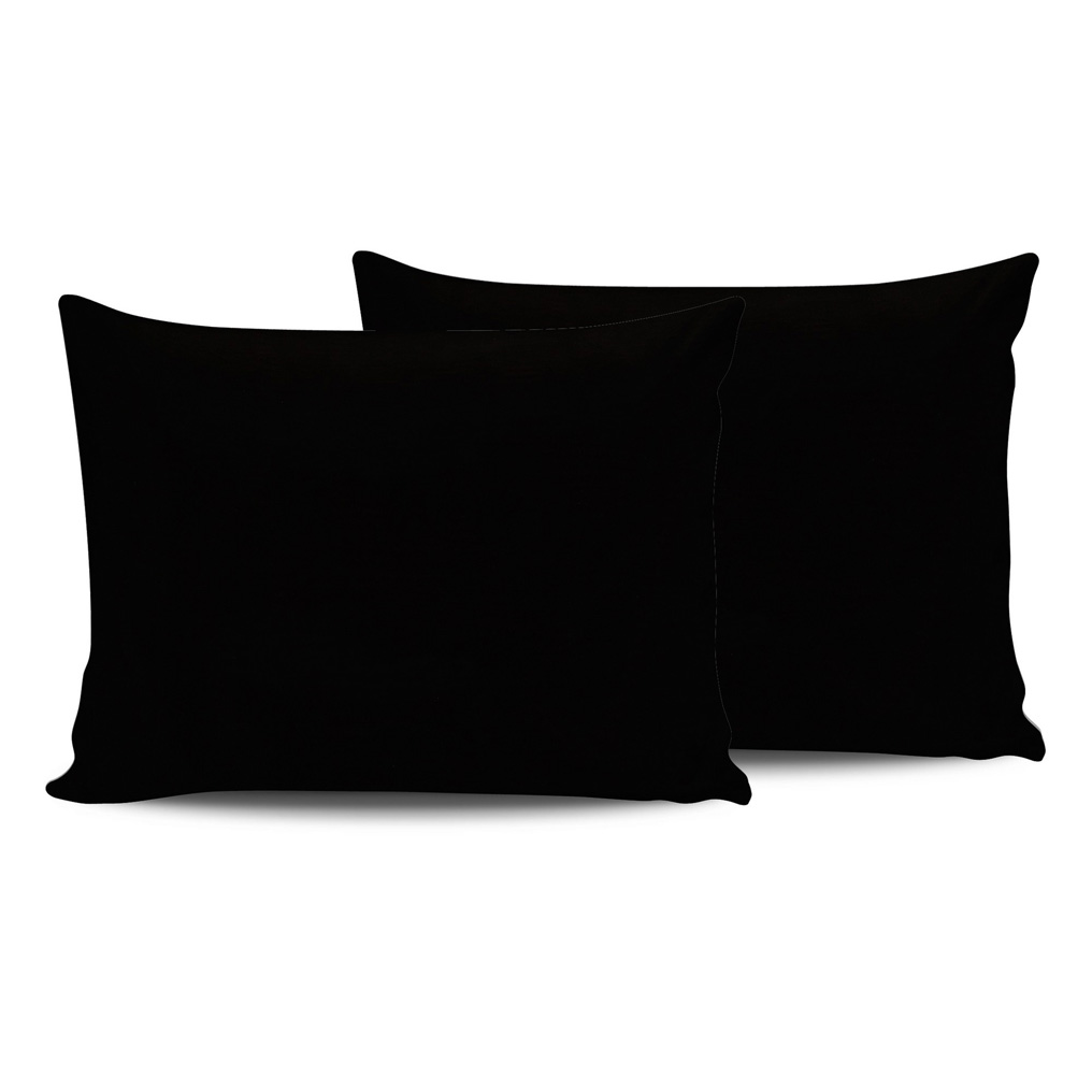Pillowcase set 2 pcs Beverly Hills Polo Club Black 100% Cotton 50x70 cm
