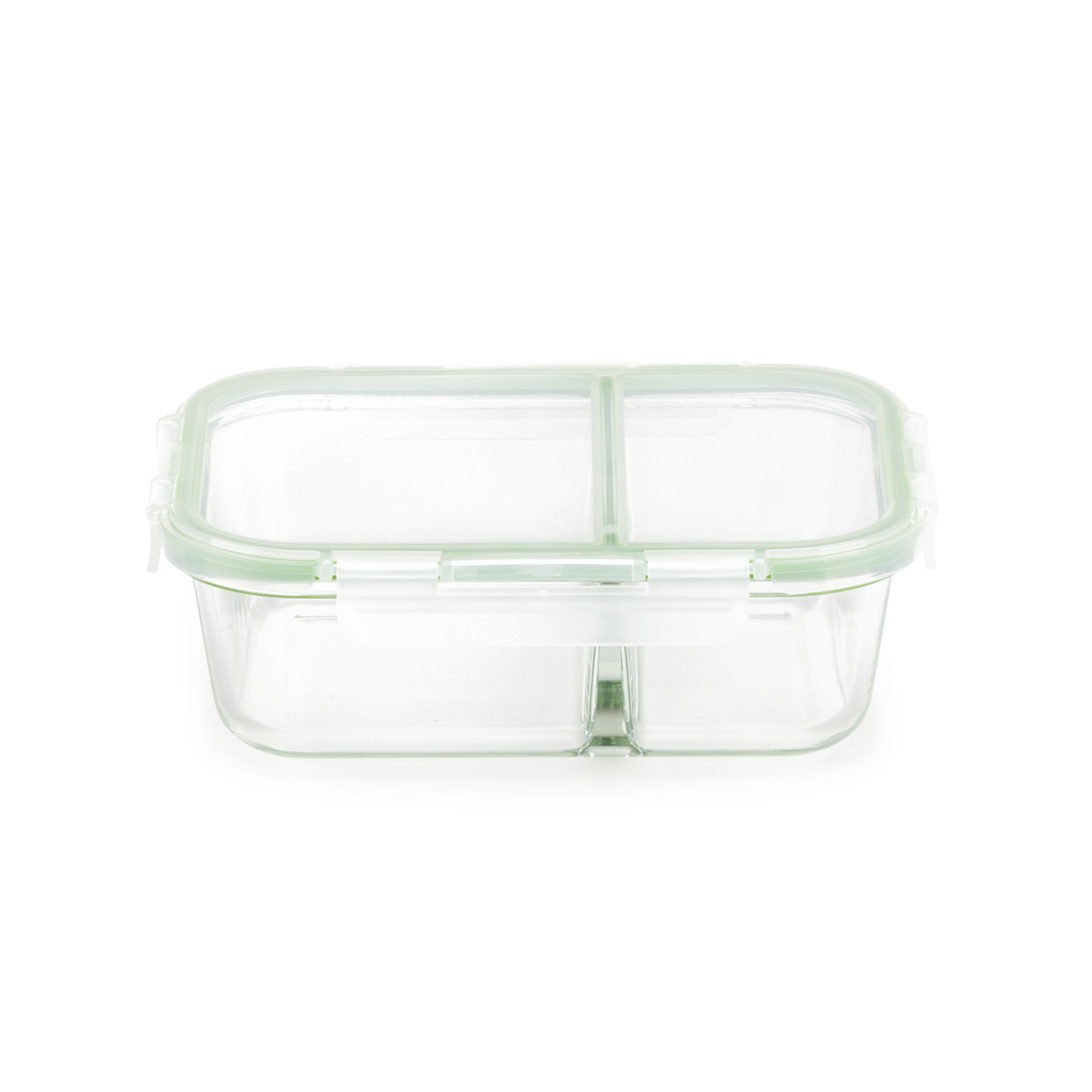 Bake & Go glass baking tray & food container divided 23x18x8 cm