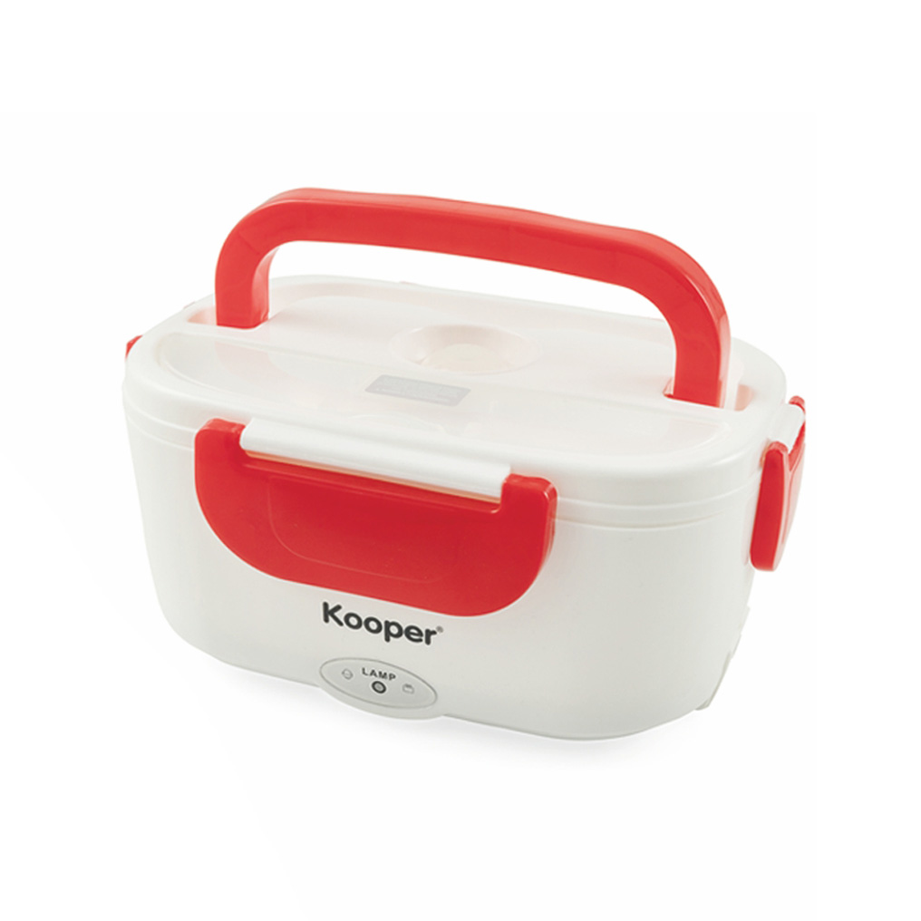 Electric lunch box Kooper with plastic compartment 2191204 red