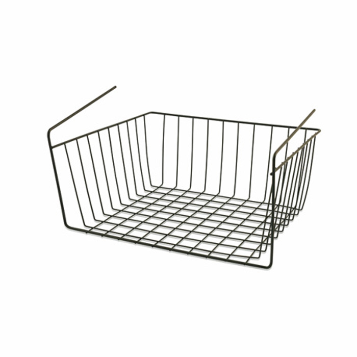 Metal basket organizer dark gray Galileo 33,5x28x17 cm 2194525