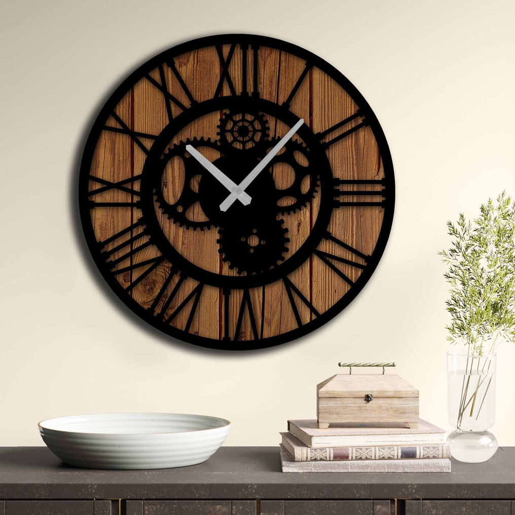 Decorative MDF Clock 5050MS-8 D: 50 cm