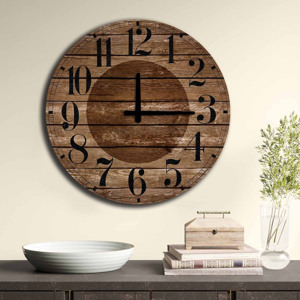 Decorative MDF Clock 5050MS-37 D: 50 cm