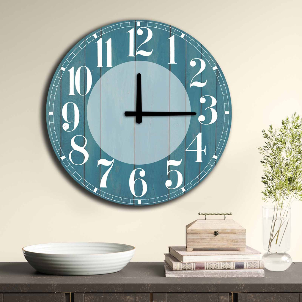 Decorative MDF Clock 5050MS-43 D: 50 cm