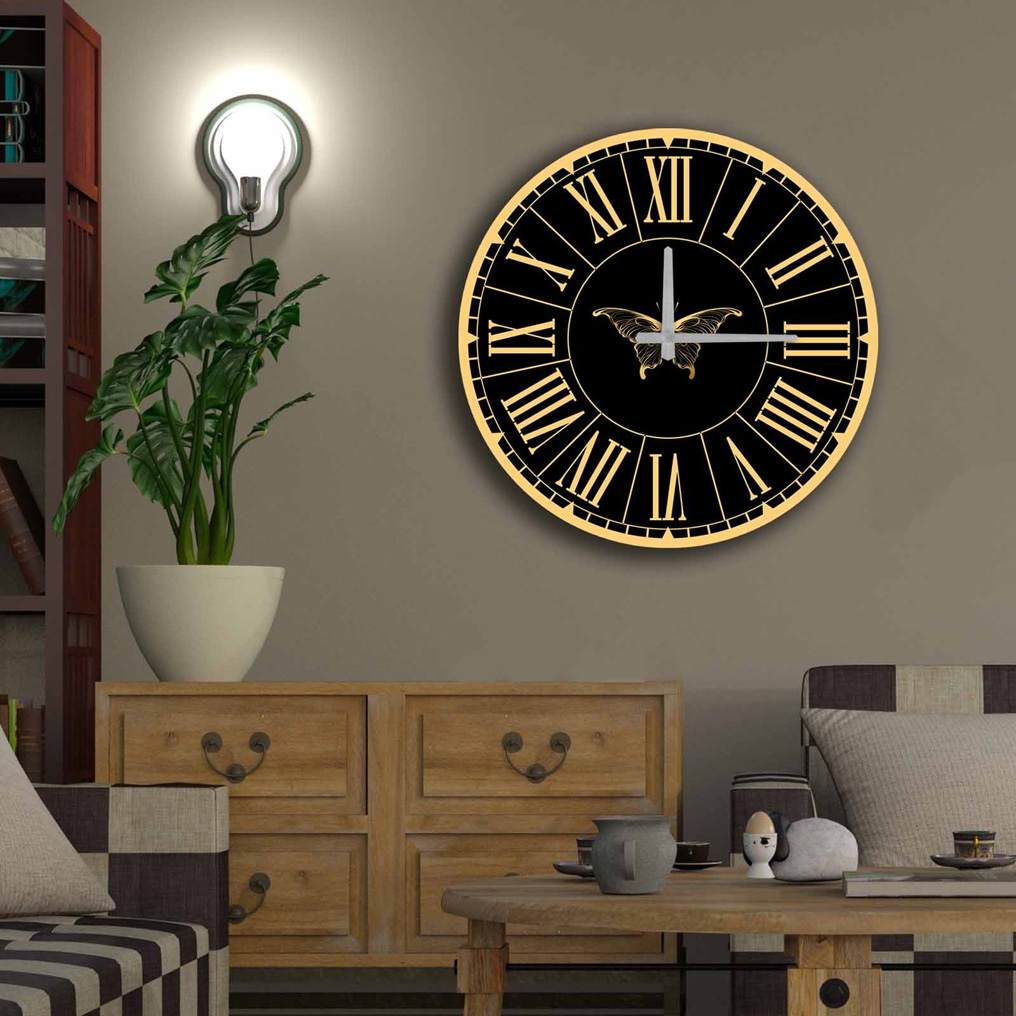 Decorative MDF Clock 5050MS-100 D: 50 cm