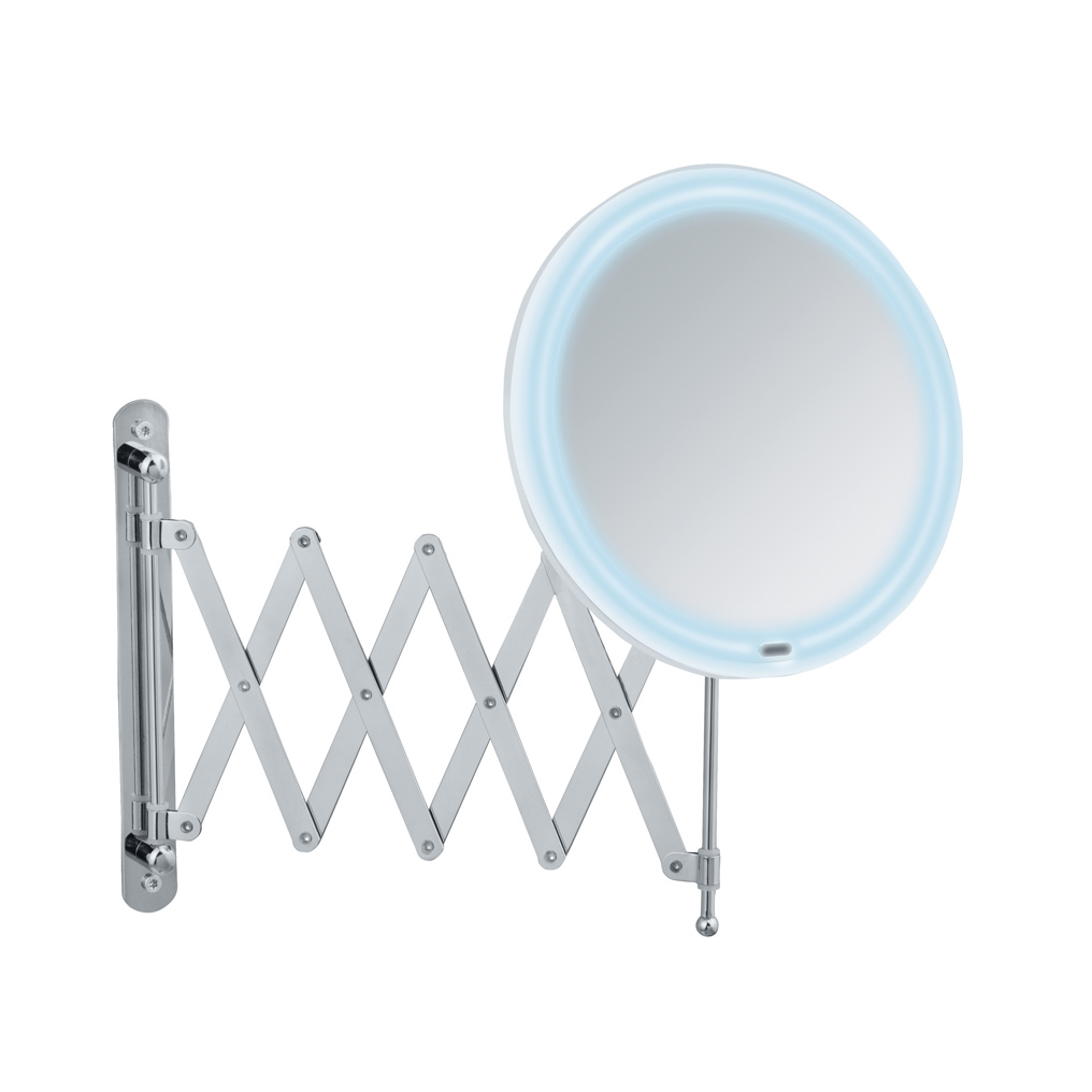 Μεγεθυντικός καθρέφτης με LED με τηλεσκοπική βάση χρωμέ 20 εκ. 24102100