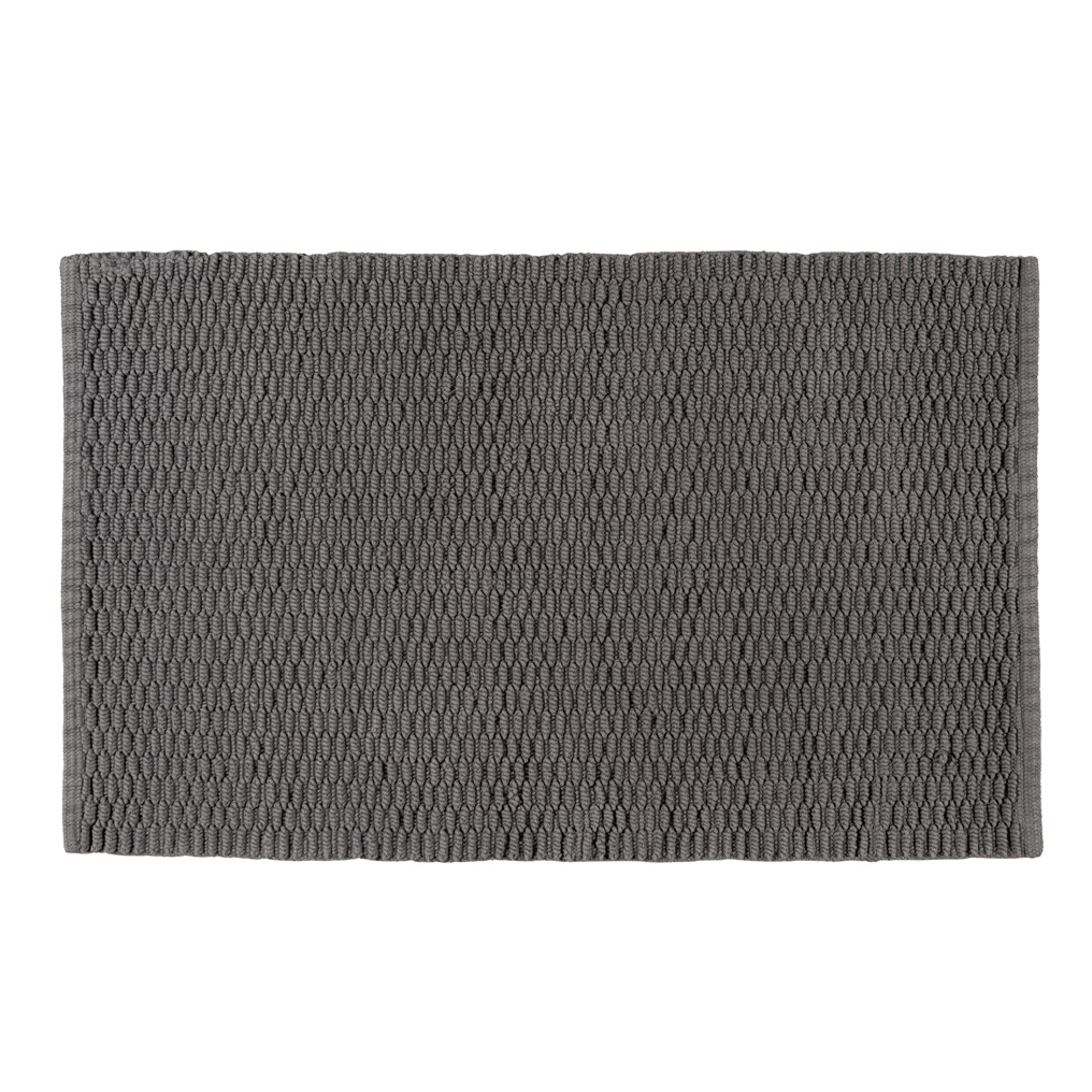 Bath mat Mona dark grey 100% cotton 50x80 cm 24869100