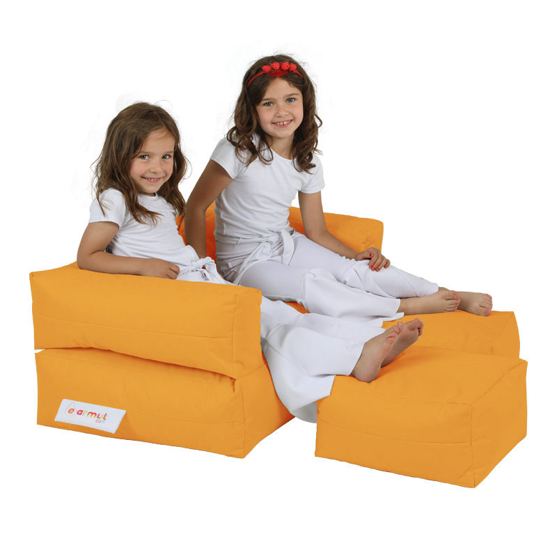 Bean bag waterproof Double Kid Orange 100x40 cm