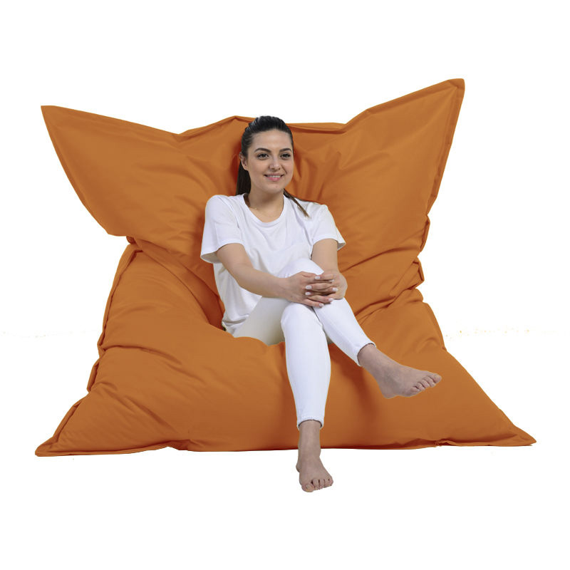 Cushion pouf waterproof Giant Orange 140x180 cm