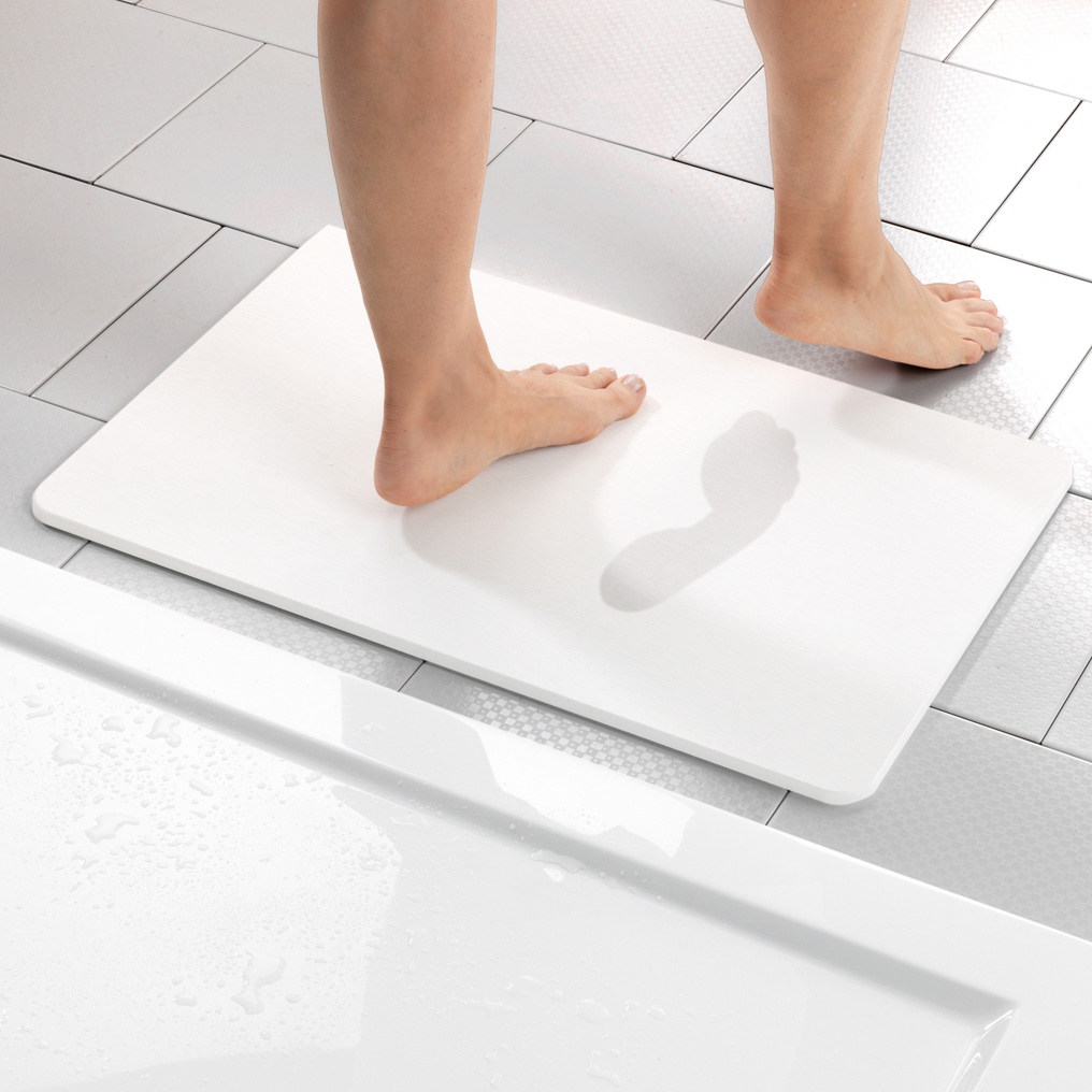 Bath mat Simi absorbent white foam 60x39 cm 24935100