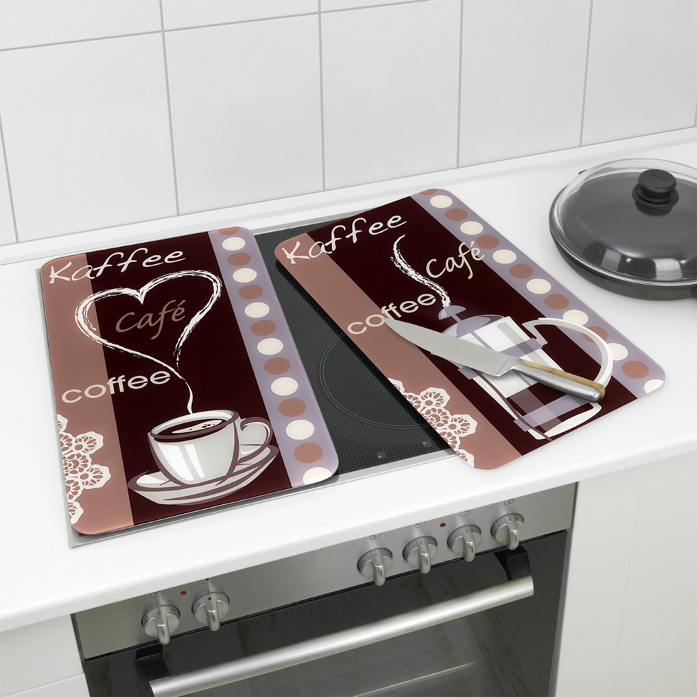 Universal glass covers Coffee Flavour 2 pcs glass 30x52 cm 2521492500