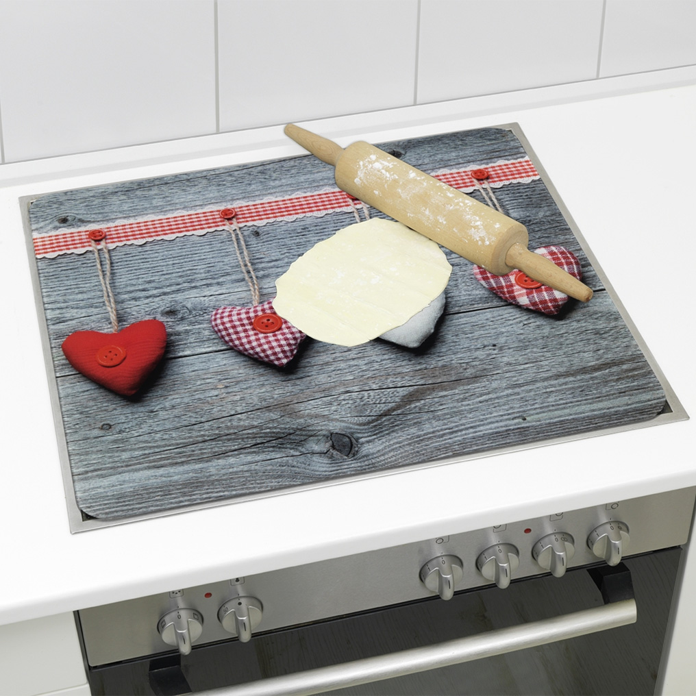 Universal glass worktop 3-in-1 Hearts 56x50 cm 2712943500