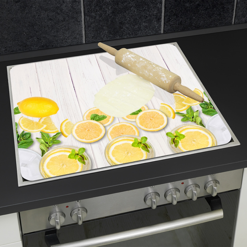 Universal glass worktop 3-in-1 Lemons 56x50 cm 2712953500
