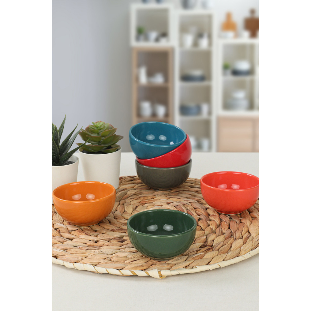Bowl set MAZ1000 Multicolor 6 pcs Ceramic 8 cm / 110 ml 275KRM1583