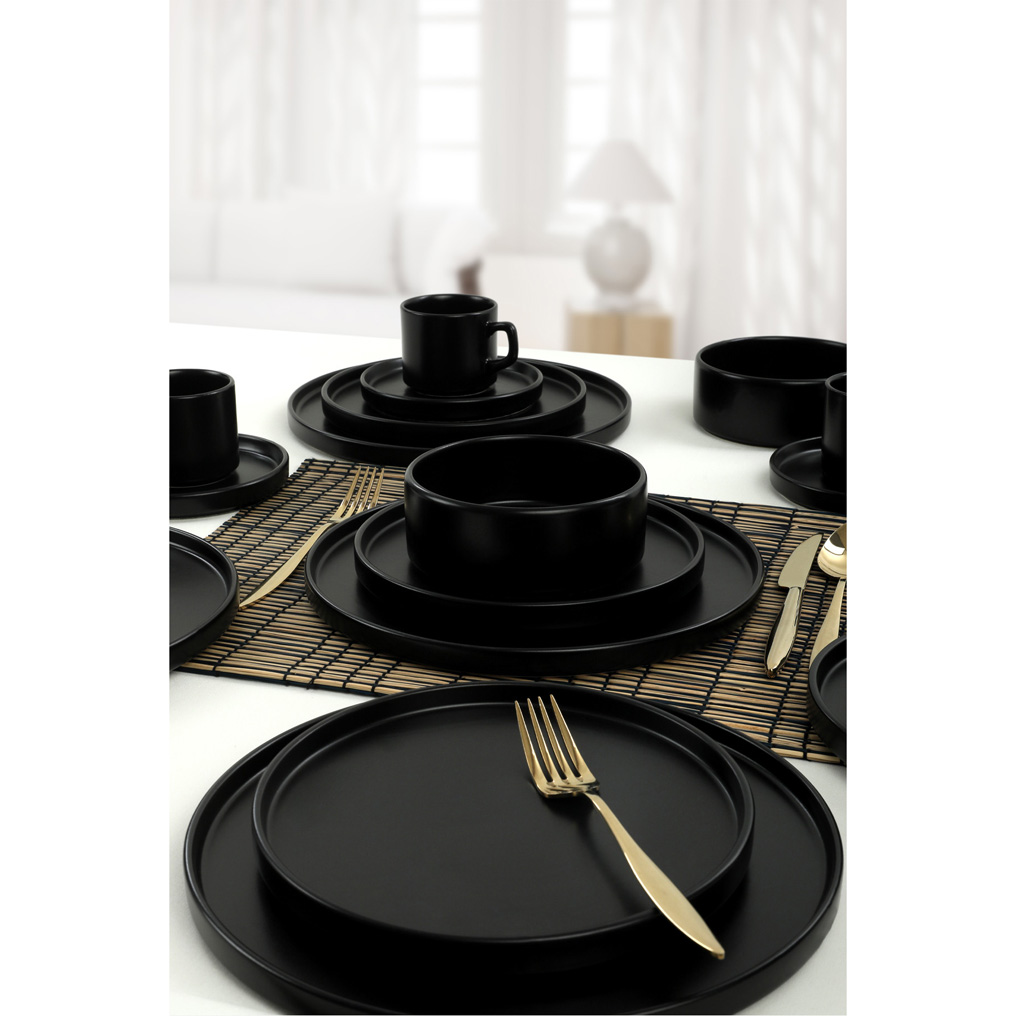 Dinner Set Matte Black Ceramic 20 pcs 275KRM1611