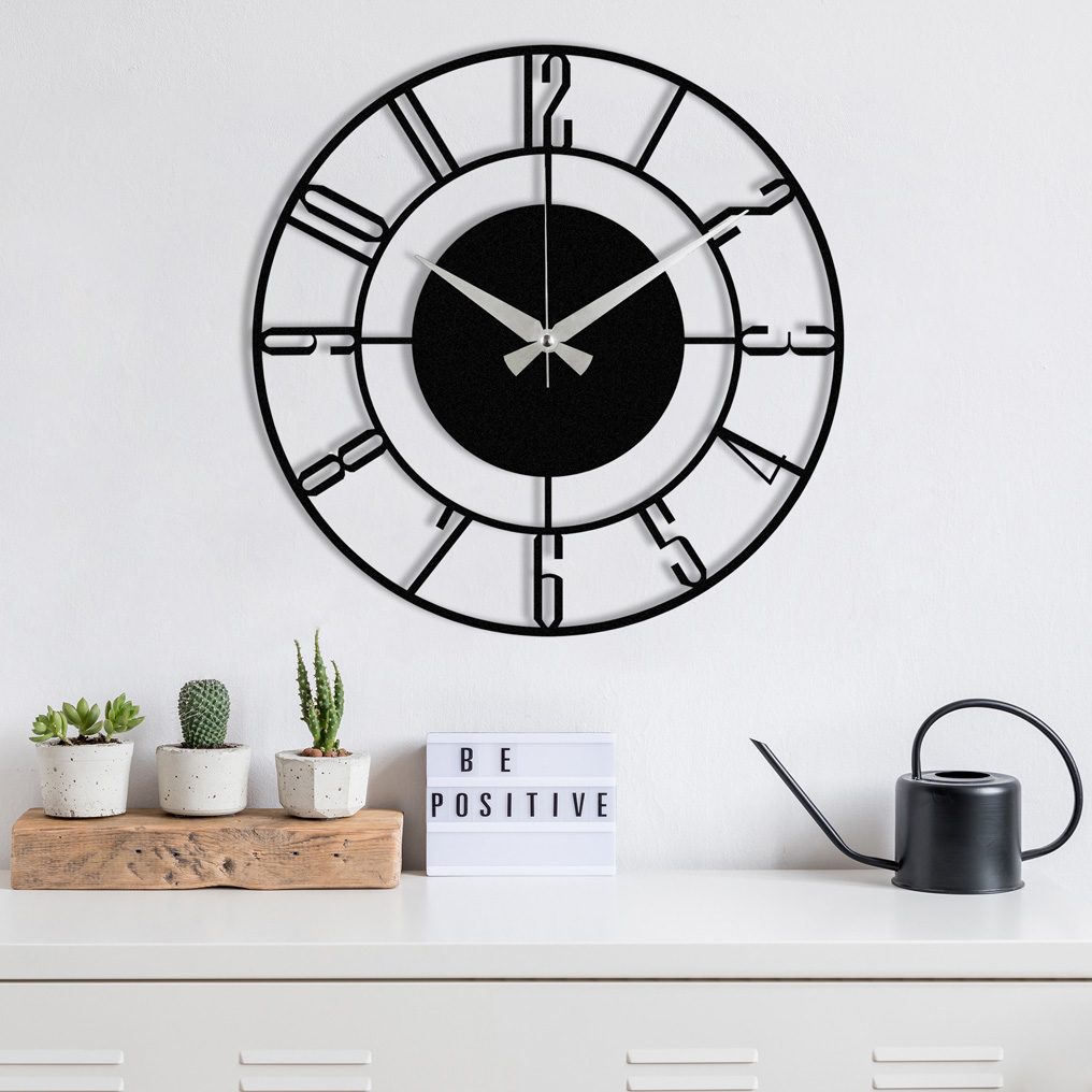 Decorative metal wall clock Enzoclock - S011 48x48 cm 279ENZ1411