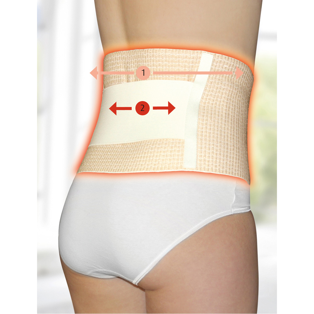 Kidney warmer with strong support Hydas 70-150 cm