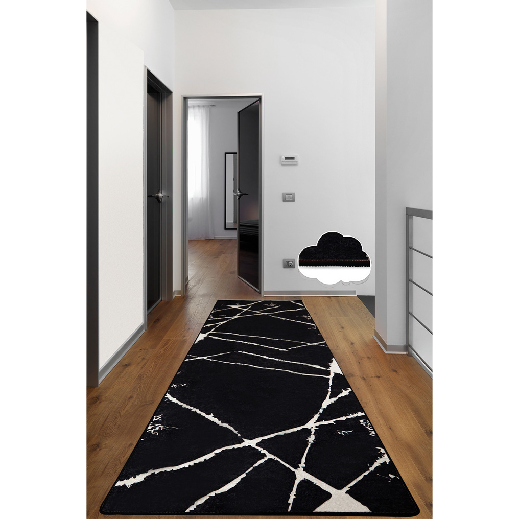 Carpet Broken Black 50% Velvet fabric / 50% Polyester