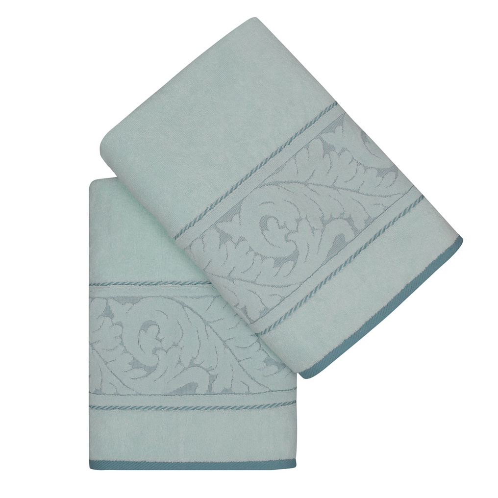 Bath towel set 2 pcs Sultan 100% Cotton Mint 70x140 cm