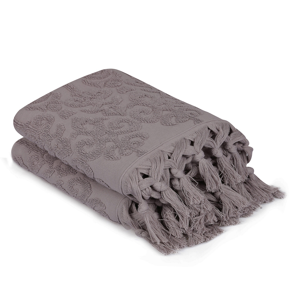 Face towel set 2 pcs Baglamali 100% Cotton Lilac 50x90 cm