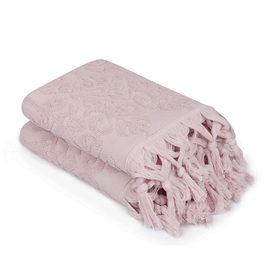 Face towel set 2 pcs Baglamali 100% Cotton Powder 50x90 cm