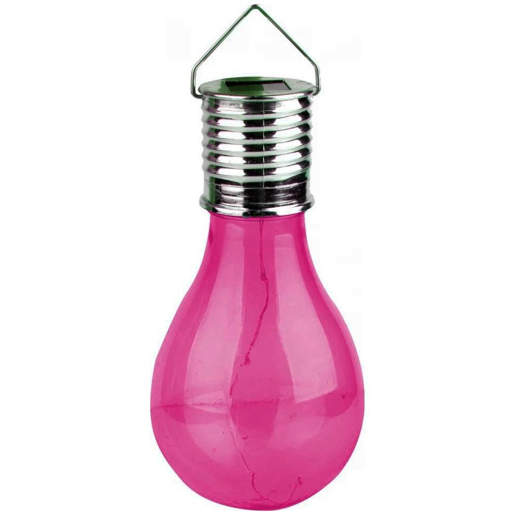Ηλιακή λάμπα με 4 LED Φούξια 7,5x16εκ. TNS 35-950-0707