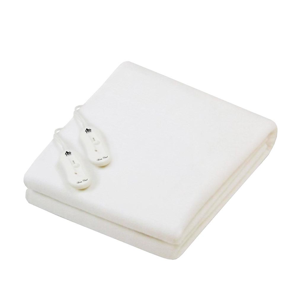 Διπλή ηλεκτρική κουβέρτα - υπόστρωμα πλενόμενο 2x50W 160x140 εκ. λευκό TNS 35-950-0892
