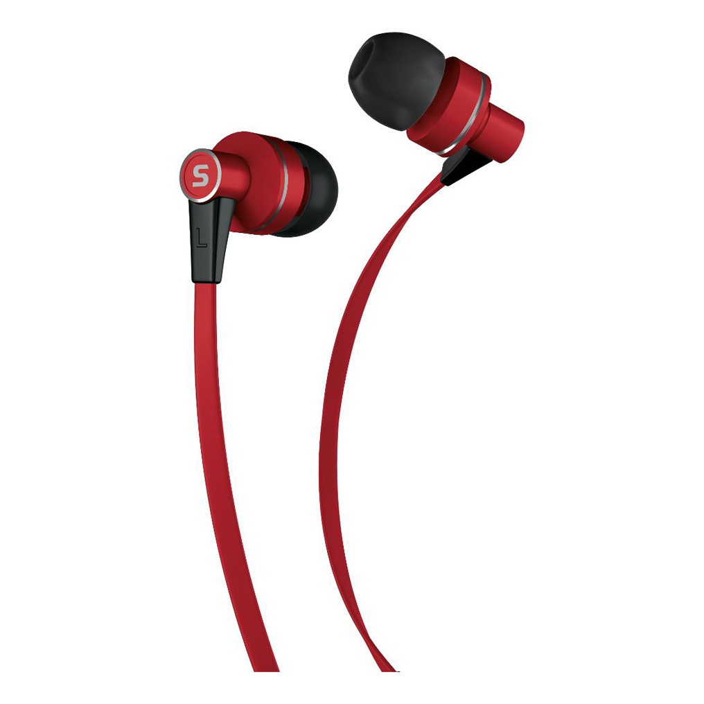 Ακουστικά με μικρόφωνο Sencor SEP 300 MIC Κόκκινο μεταλλιζέ