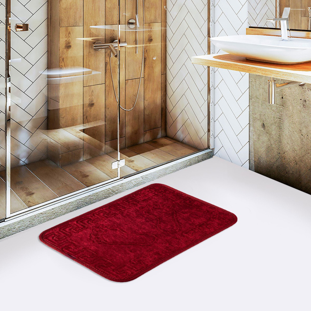 Bathmat Ayakizi 100% Acrylic Red 40x60 cm