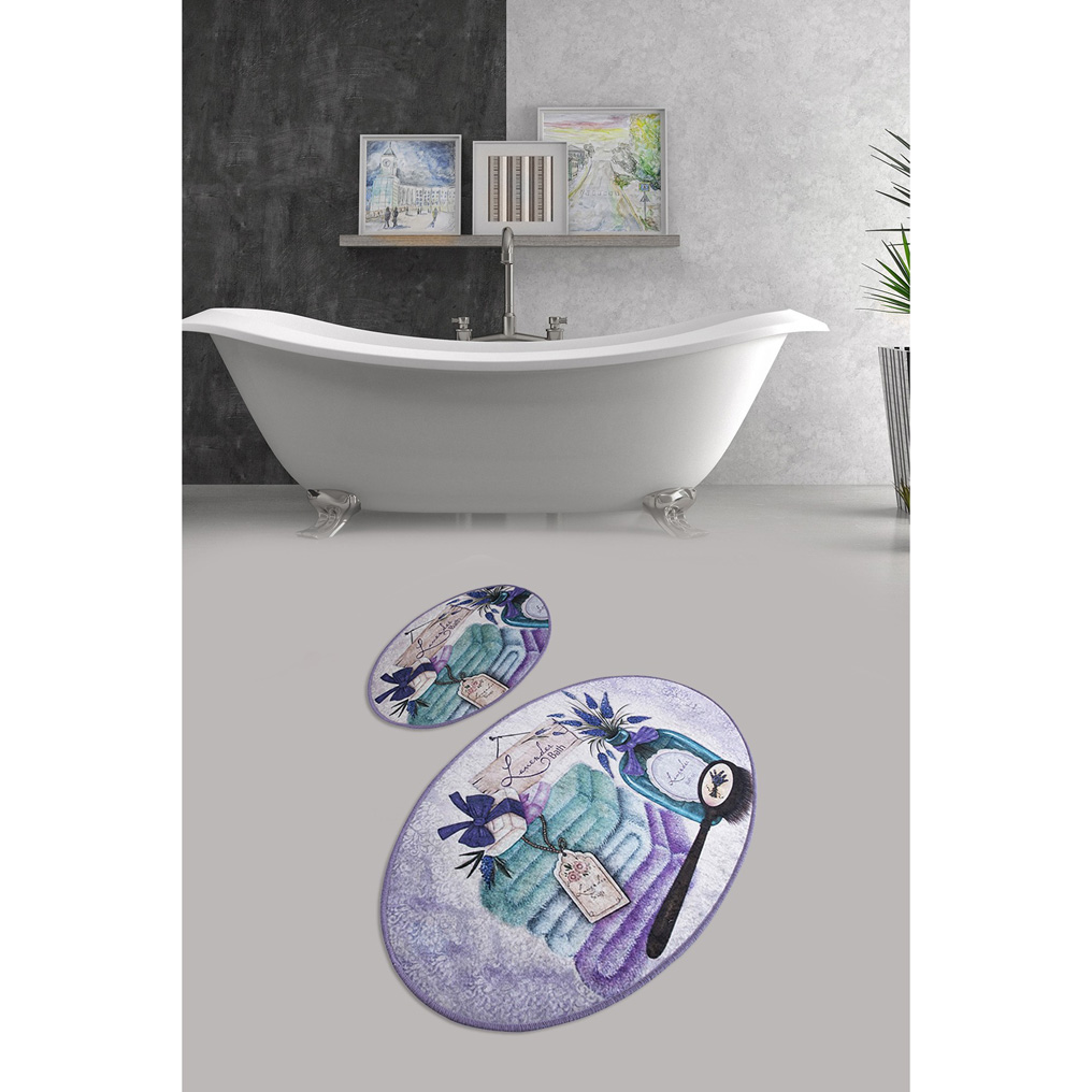 Bathmat set 2 pcs Lavanta 100% Micro Polyamide  50x60 / 60x100 cm
