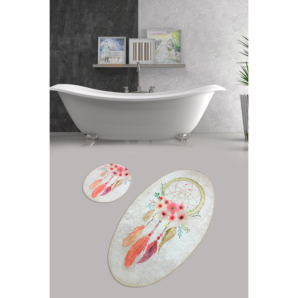 Bathmat set 2 pcs Dream 100% Micro Polyamide  50x60 / 60x100 cm