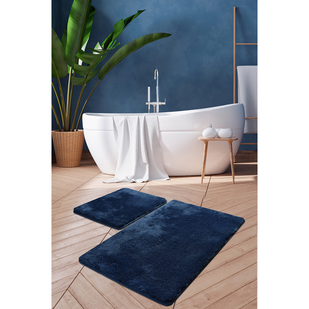 Bathmat set 2 pcs Havai 100% Acrylic Dark Blue 50x60 / 60x100 cm