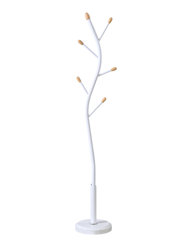 Καλόγερος Portu pakoworld μέταλλο Λευκό Φ30x170 εκ.