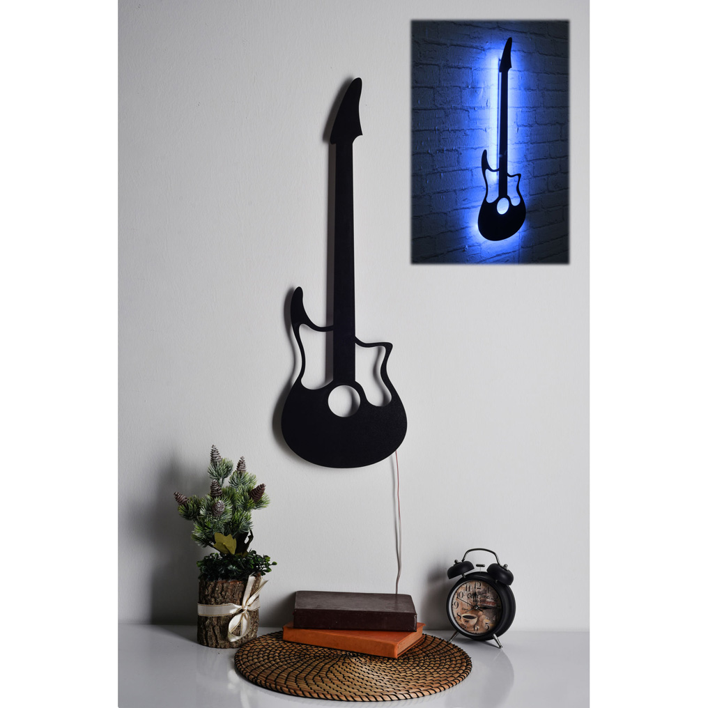 Decorative LED light Guitar - Blue 60 LED/m 20W 22x68 cm 395NGR1883