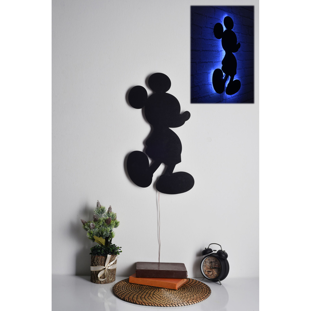 Decorative LED light Mickey Mouse - Blue 60 LED/m 23W 32x50 cm 395NGR1898
