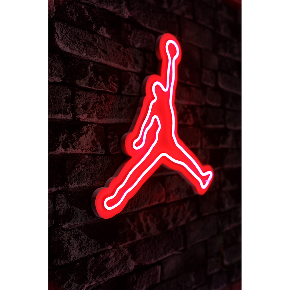Decorative plastic LED light Basketball - Red IP67 Neon 20W 42x40x2 cm 395NGR2178