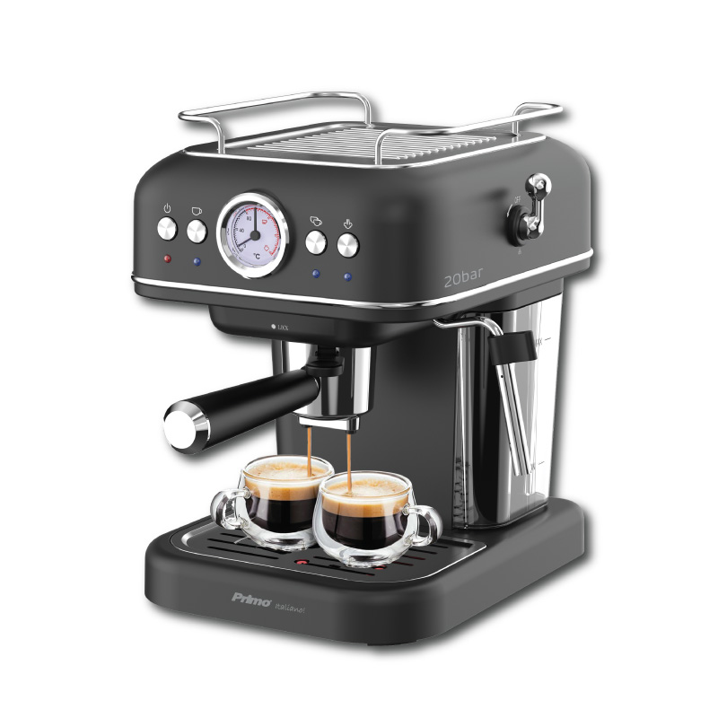 Espresso machine Brown PREM-40444 Primo Eco 20Bar 3-in-1 analog monitor 1050W Black-Chrome