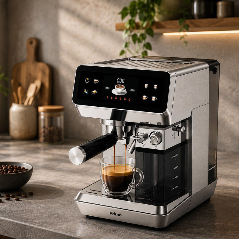 Μηχανή Espresso+Milk frother PREM-40574 Primo 2σε1 20Bar Digital Ιnox