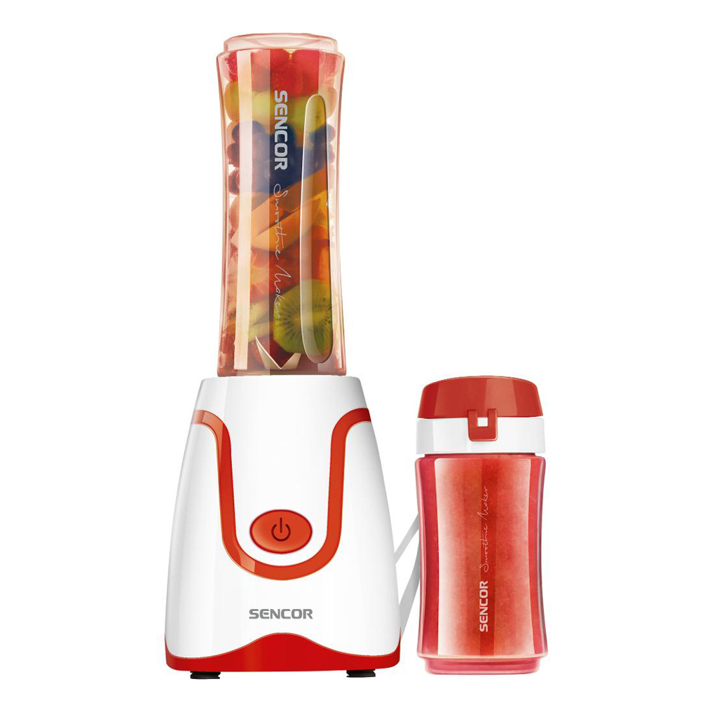 Smoothie maker 0,3 lt + 0,6 lt Sencor SBL 2214RD White / Red 500W